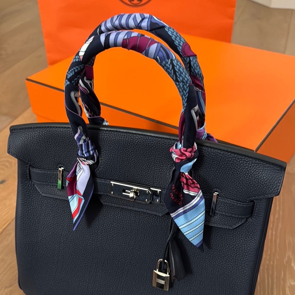Matching pair Authentic Hermes Twilly Scarves